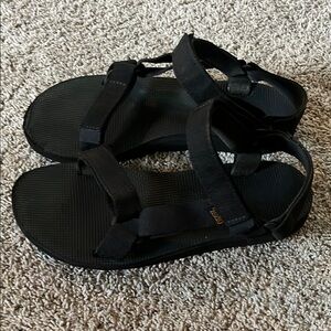 Black Teva Original Sandals - W8